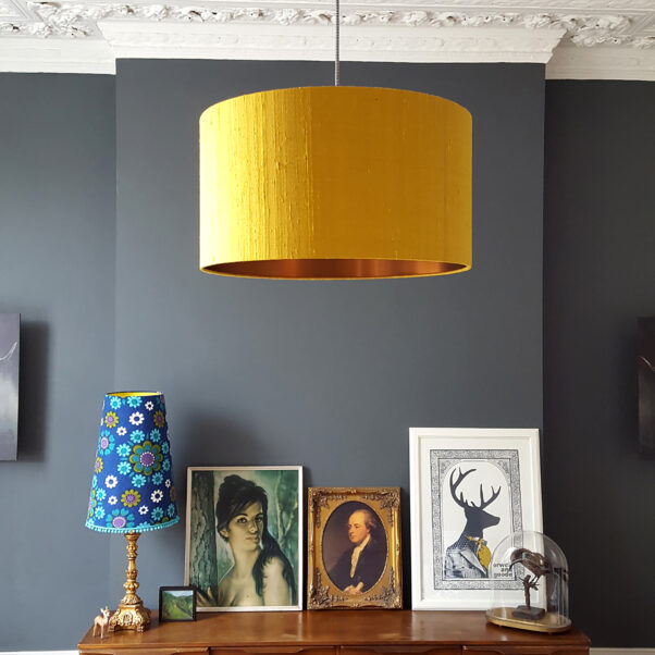 drum yellow lampshade