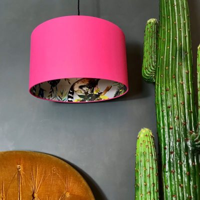 rose coloured lamp shades