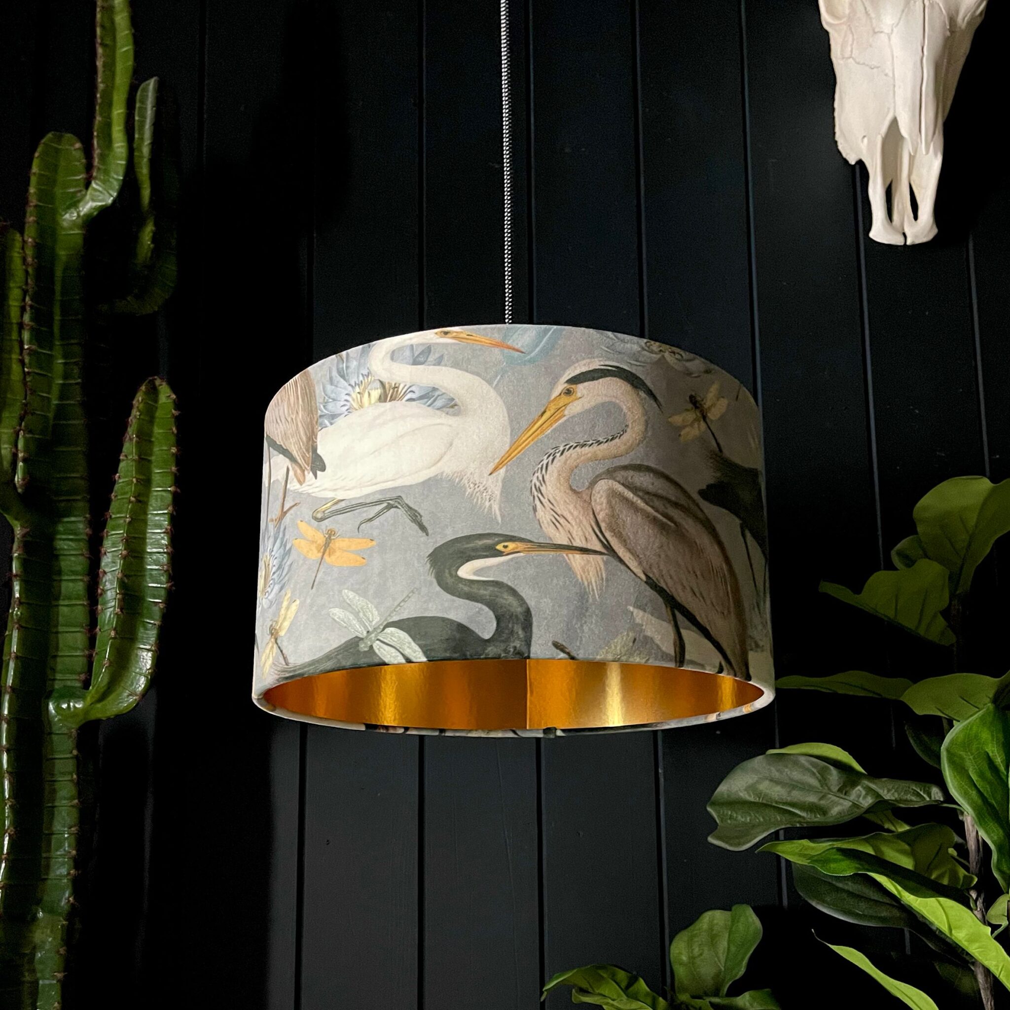 Bespoke Lamp shades with Gold Lining | Love Frankie