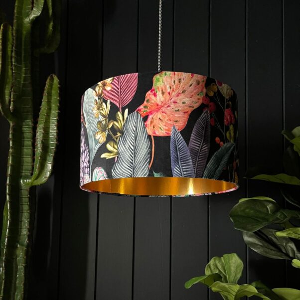 Bespoke Lamp shades with Gold Lining | Love Frankie