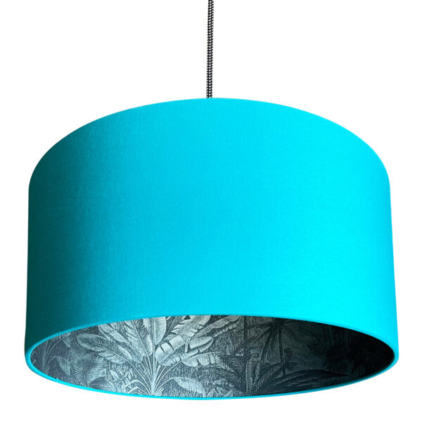 Bird Of Paradise Silhouette Lampshade in Jade Green | Love Frankie