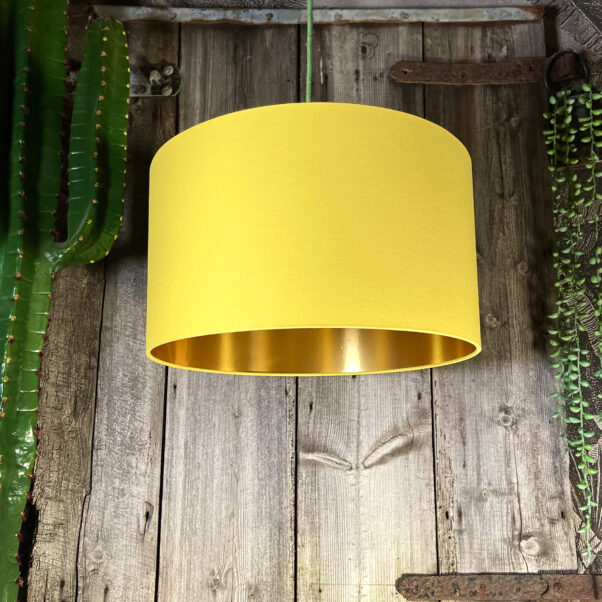 Yellow lamp on sale shade b&m