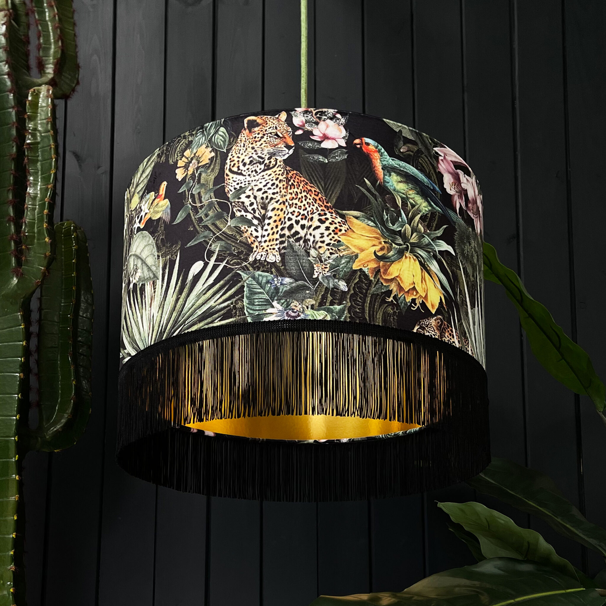 Leopard Fools Paradise Lampshade With Gold Lining | Love Frankie