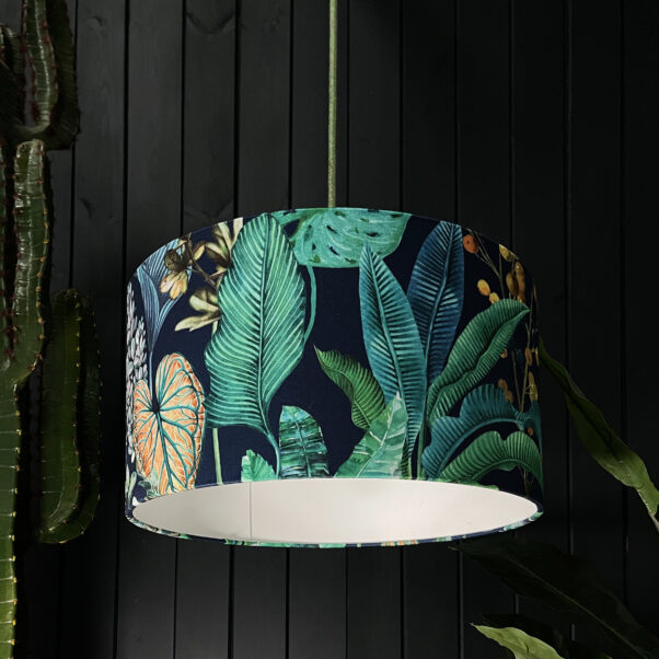 Rainforest Velvet Lampshade | Hand Made By Love Frankie