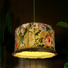 Love Frankie Woodstock lampshade honey banana lining