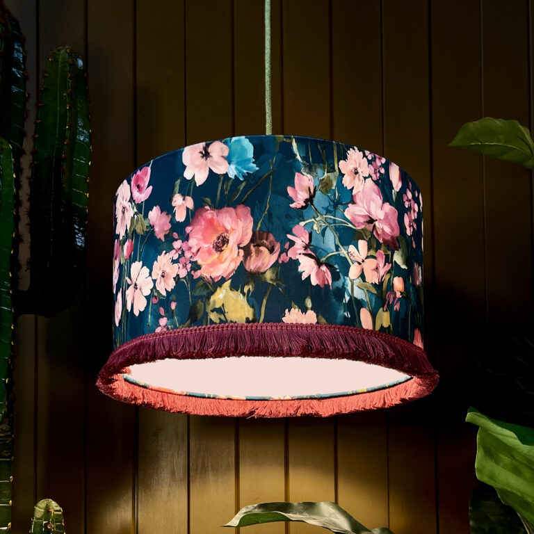 Meadow lampshade, Flower lampshade, shops Multicolor lampshade