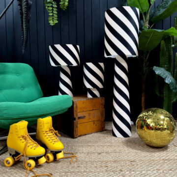 love frankie helter skelter lamps in liquorice