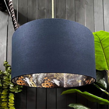 love frankie flight of the cranes silhouette lampshade in deep space