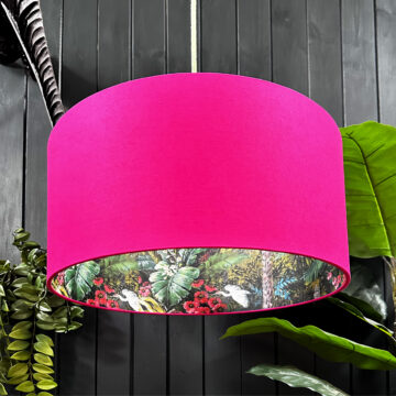 love frankie flight of the cranes silhouette lampshade in pomegranate