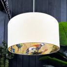 love frankie lemur silhouette lampshade in lemon