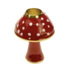 love frankie red toadstool candle holder