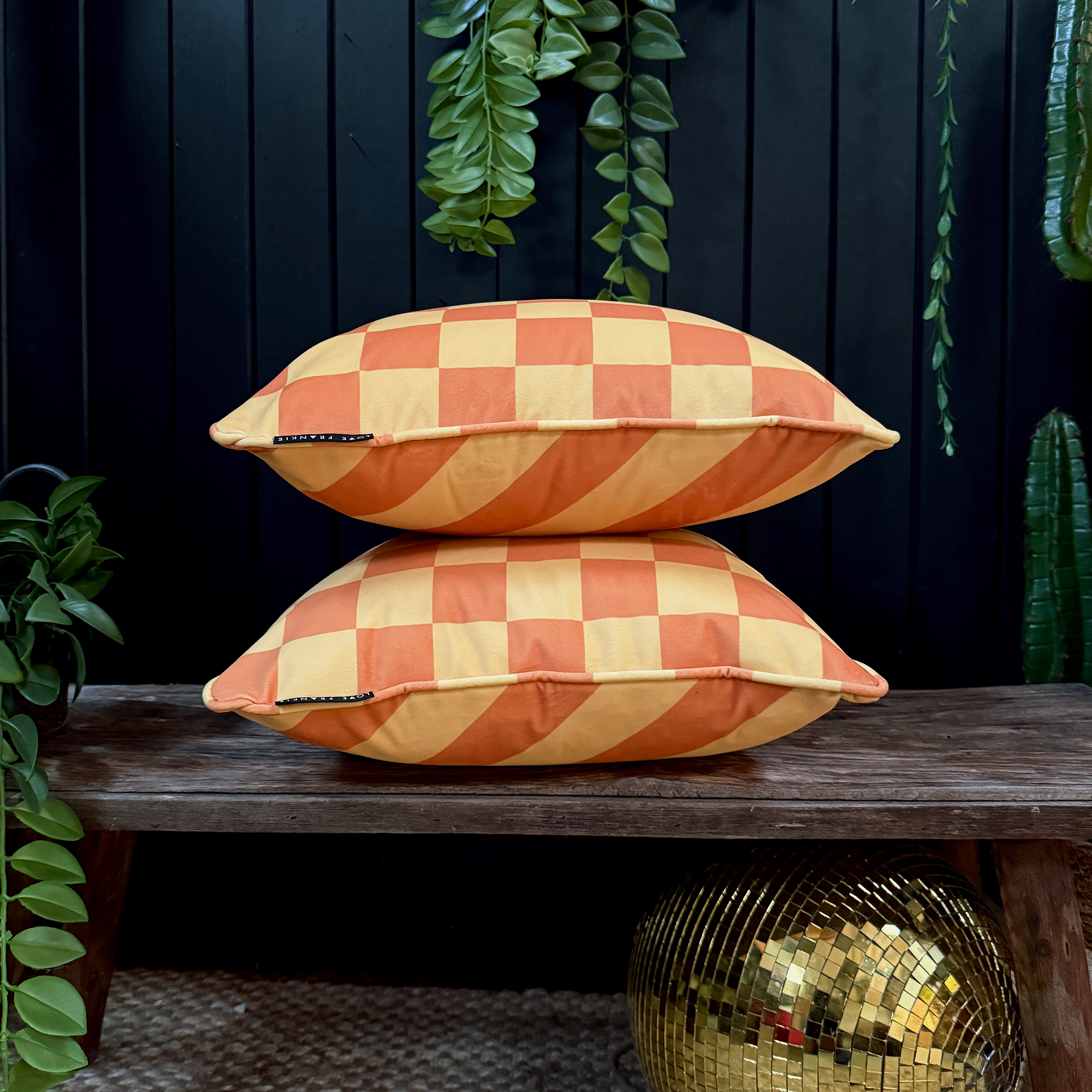 Marmalade Reversible Checkmate & Helter Skelter Cushions