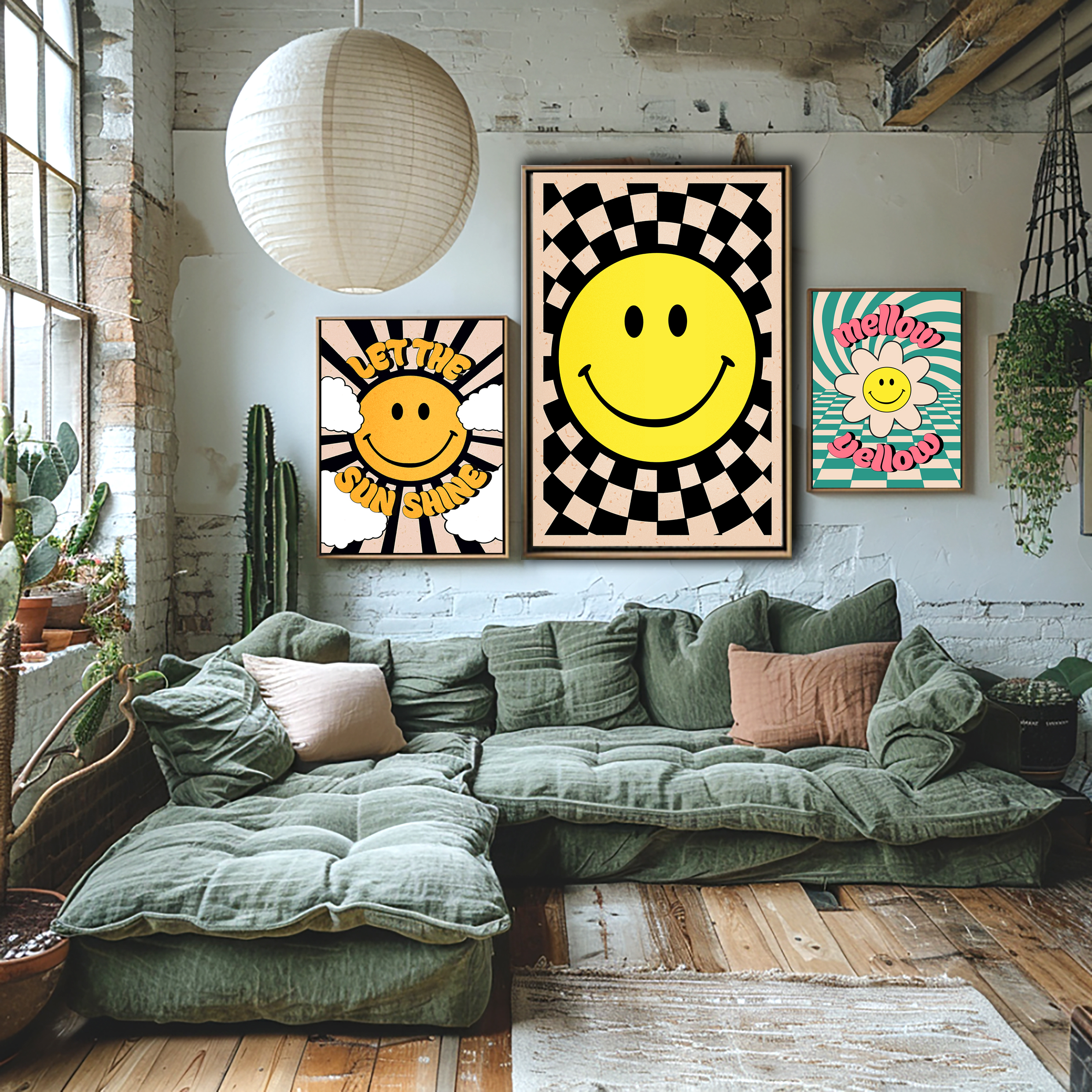 Happy Smiley Face Posters and prints from Love Frankie